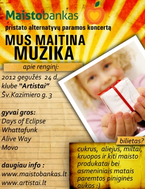 Gegužės 24 d. - alternatyvus paramos koncertas 