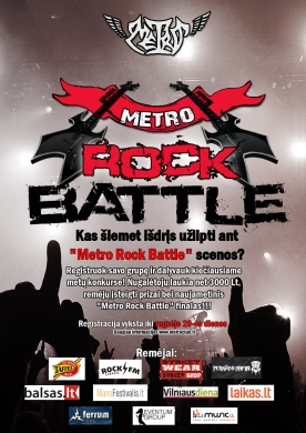 Konkursas “Metro Rock Battle” sugrįžta - prasidėjo dalyvių registracija 