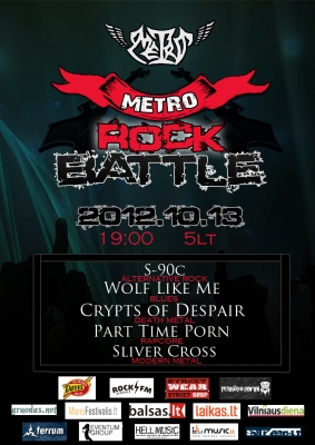 Šį šeštadienį - pirmasis konkurso “Metro Rock Battle” atrankinis turas