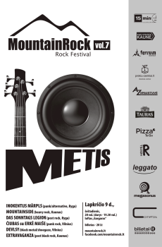 Dešimtmetį švenčiantis festivalis „MountainRock“ madų nesivaiko, bet žvelgia į ateitį