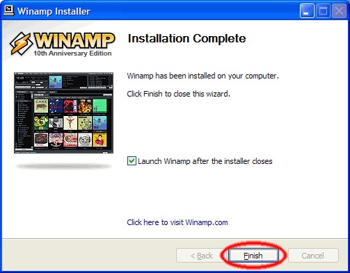 winamp diegimo pagbaiga radijas.fm